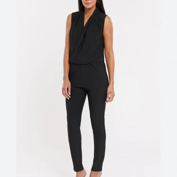 NWT Coldesina Bailey Jumpsuit Black Sz M - Picture 1 of 11